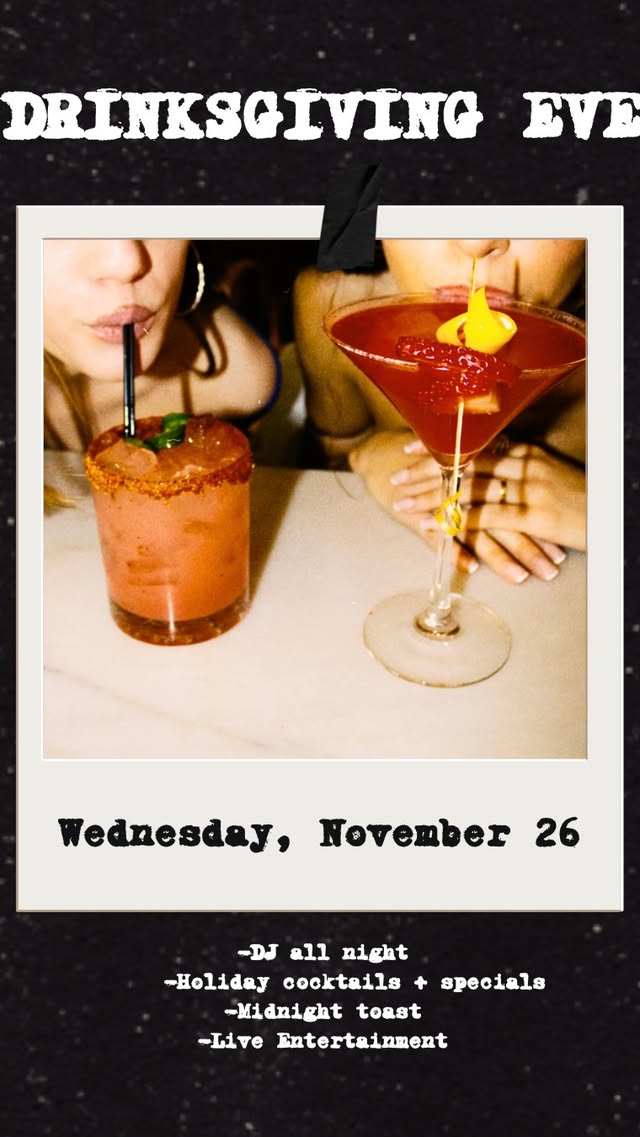 Home for the holidays? Pull up with the crew!

Thanksgiving Eve at West End — wh