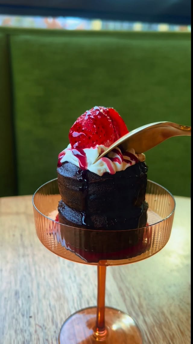 Got a sweet tooth? Our new Chocolate Volcano Cake is calling your name — dive in